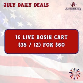 *July Steals* 1g Live Rosin Cart $35 / (2) $60