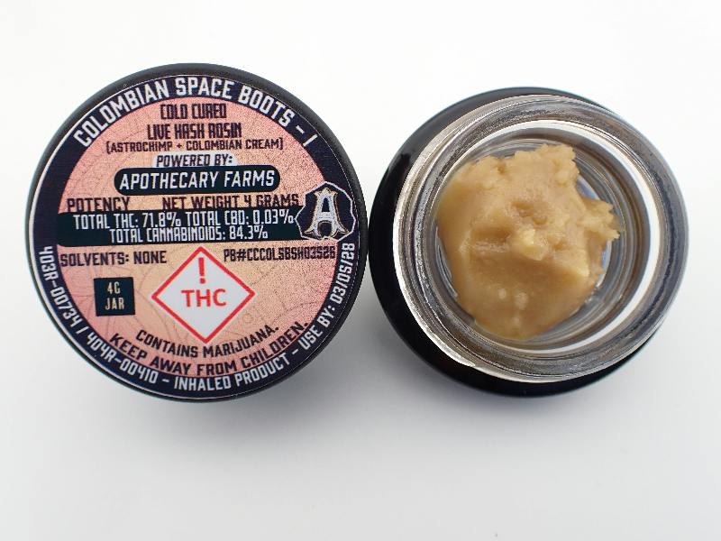 Colombian Space Boots Live Hash Rosin Baller - I 4G