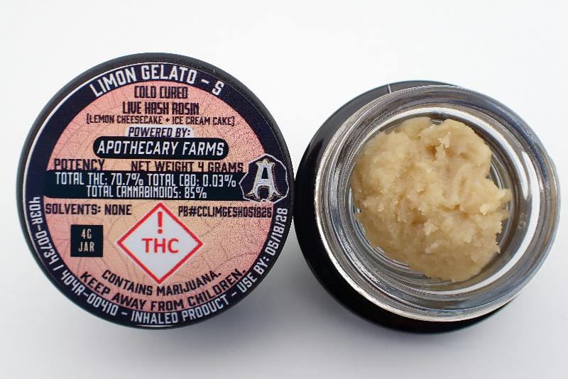 Limon Gelato Live Hash Rosin Baller - S 4G