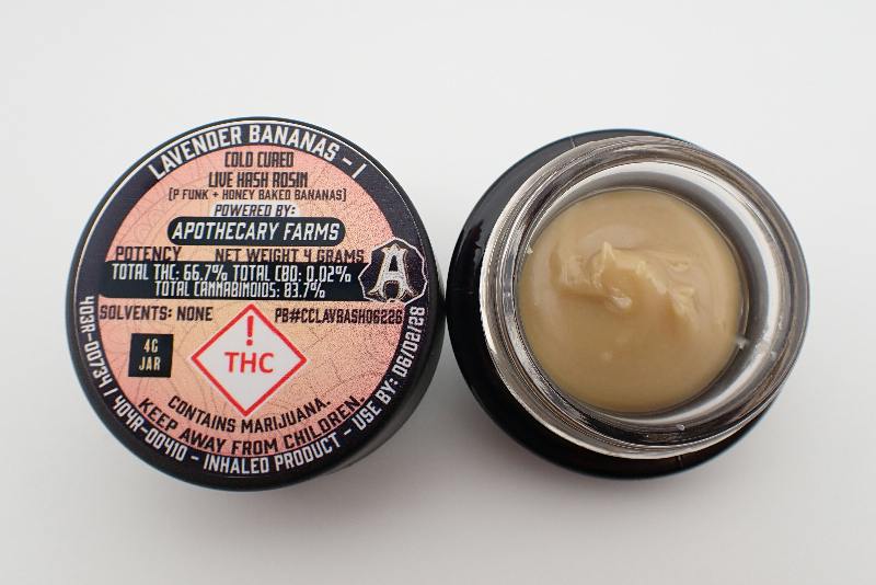 Lavender Bananas Live Hash Rosin Baller - I 4G
