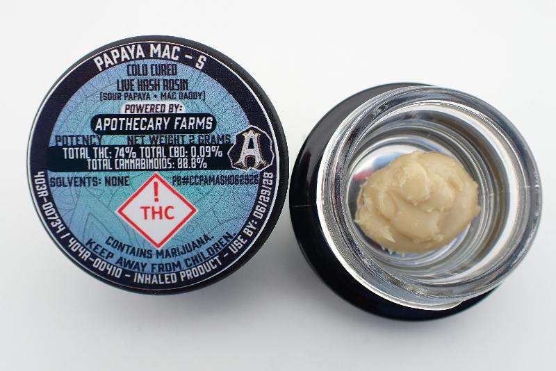 Papaya MAC Live Hash Rosin - S 2G
