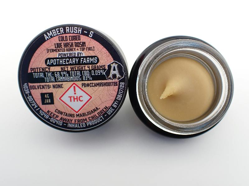Amber Rush Live Hash Rosin Baller - S 4G