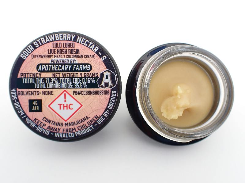 Sour Strawberry Nectar Live Hash Rosin Baller - S 4G