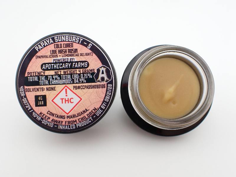 Papaya Sunburst Live Hash Rosin Baller - S 4G
