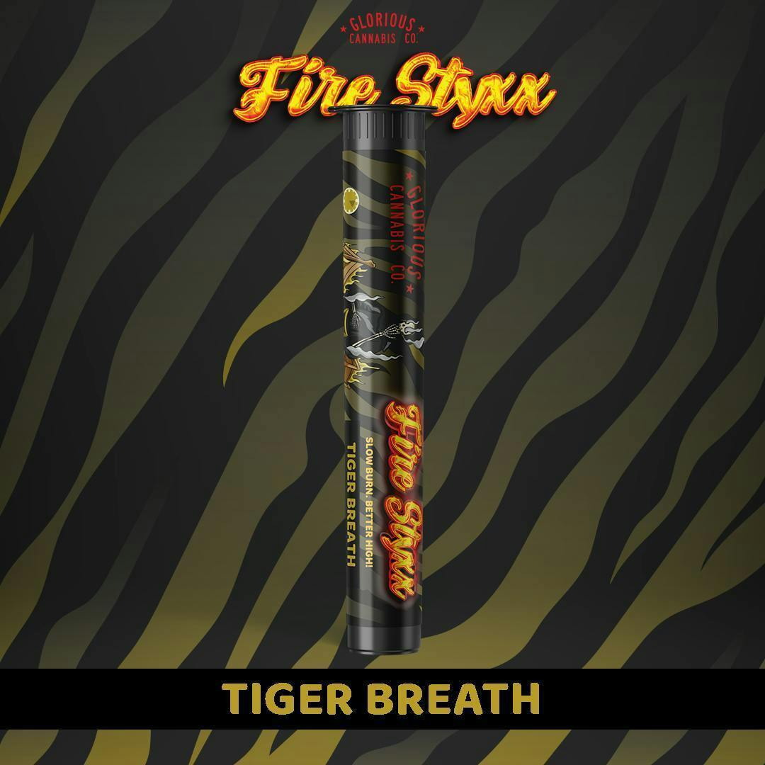FIRE STYXX | TIGER BREATH | INFUSED PRE-ROLL | 1G | INDICA