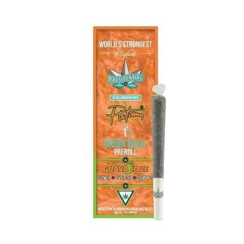 PRESIDENTIAL x PLATINUM | GUAVA HAZE | MOONROCK | INFUSED PRE-ROLL | 1G | SATIVA