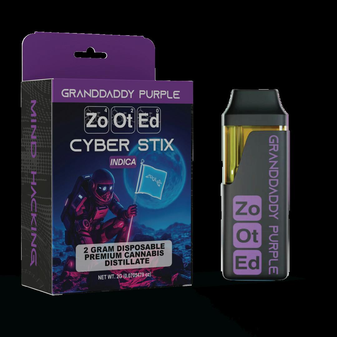 ZOOTED | GRAND DADDY PURPLE | DISPOSABLE | 2G | INDICA
