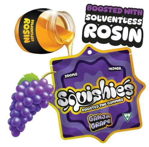 SQUISHIES | GANJA GRAPE - GUMMIES | 200MG | INDICA
