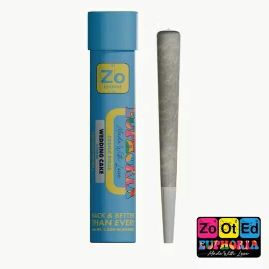 ZOOTED | WEDDING CAKE | INFUSED PRE-ROLL | 1.25G | HYBRID