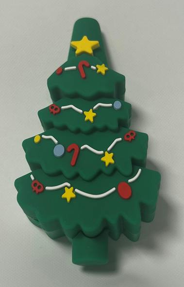 Bamboo Blaze - Silicone Christmas Pipe - Tree