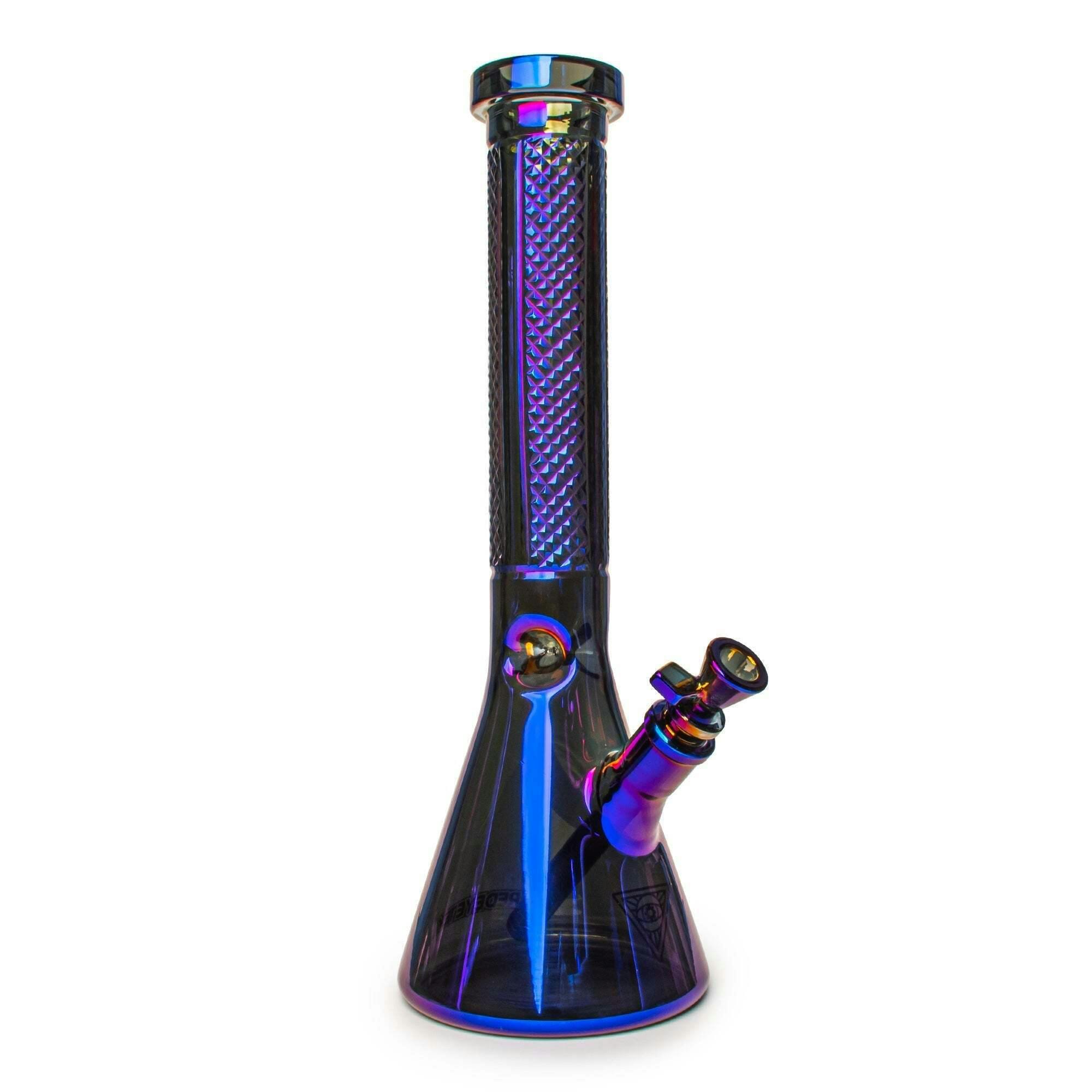 Red Eye Tek 15" Tall 7mm Thick Blue Metallic Terminator Finish Traditions Series Beaker Tube