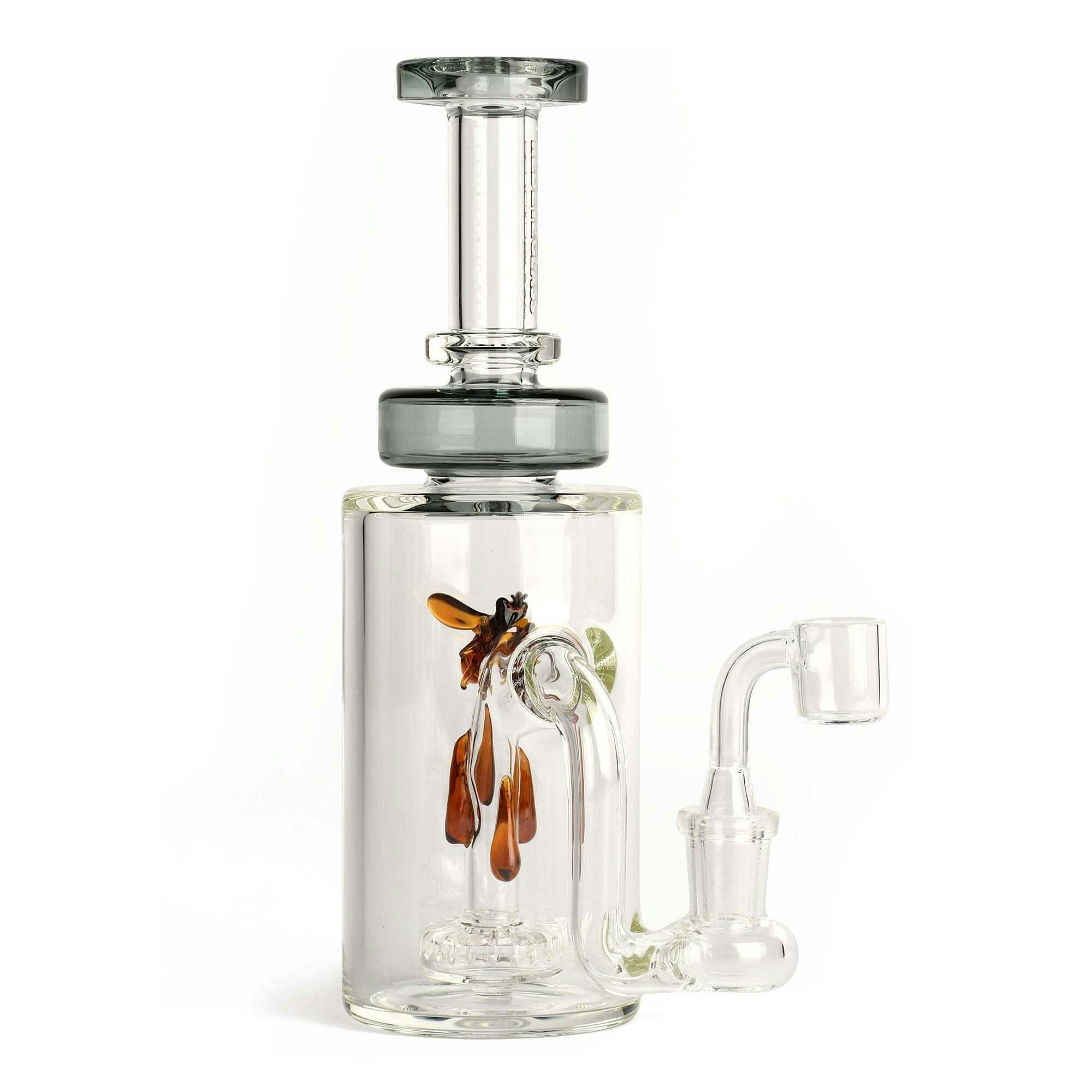 Red Eye Glass 8.5" Tall Smoke Apiary Concentrate Rig W/UFO Perc