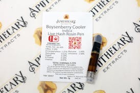 *NEW* Boysenberry Cooler Live Hash Rosin Pen - Indica 1g