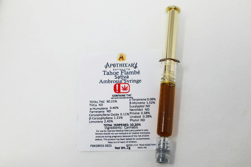 Tahoe Flambé Ambrosia Live Resin Syringe - Sativa 2g