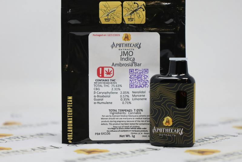 JMO Live Resin Ambrosia Bar - Indica 1g