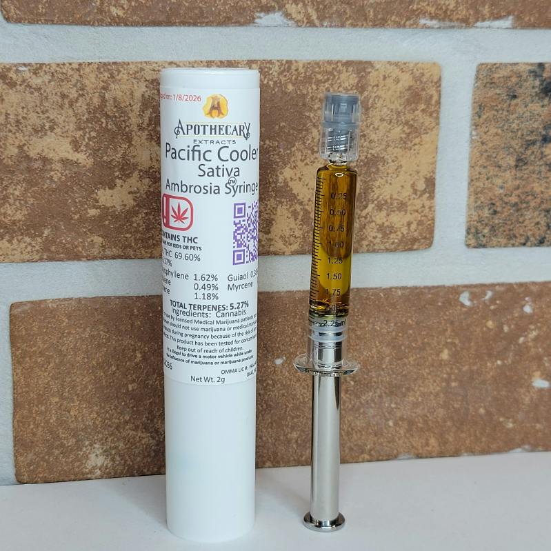 Pacific Cooler Live Resin Ambrosia Syringe - Sativa 2g