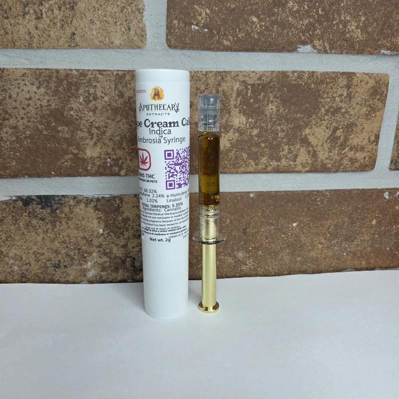 Grape Cream Cake Live Resin Ambrosia Syringe - Indica 2g