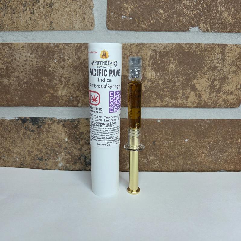 Pacific Pave Live Resin Ambrosia Syringe - Indica 2g