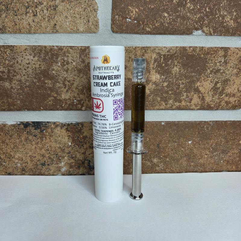Strawberry Cream Cake Live Resin Ambrosia Syringe - Indica 2g