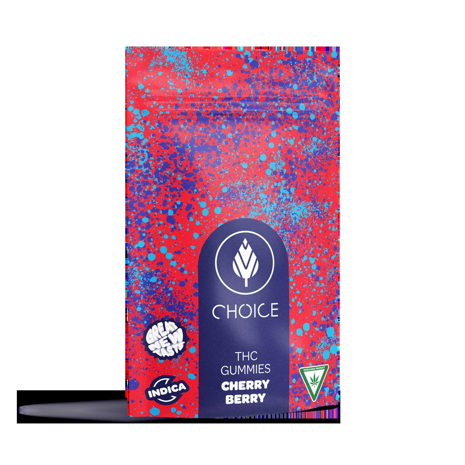 Choice Chews - Gummies - 200mg - Super Sour Cherry Berry - Sativa