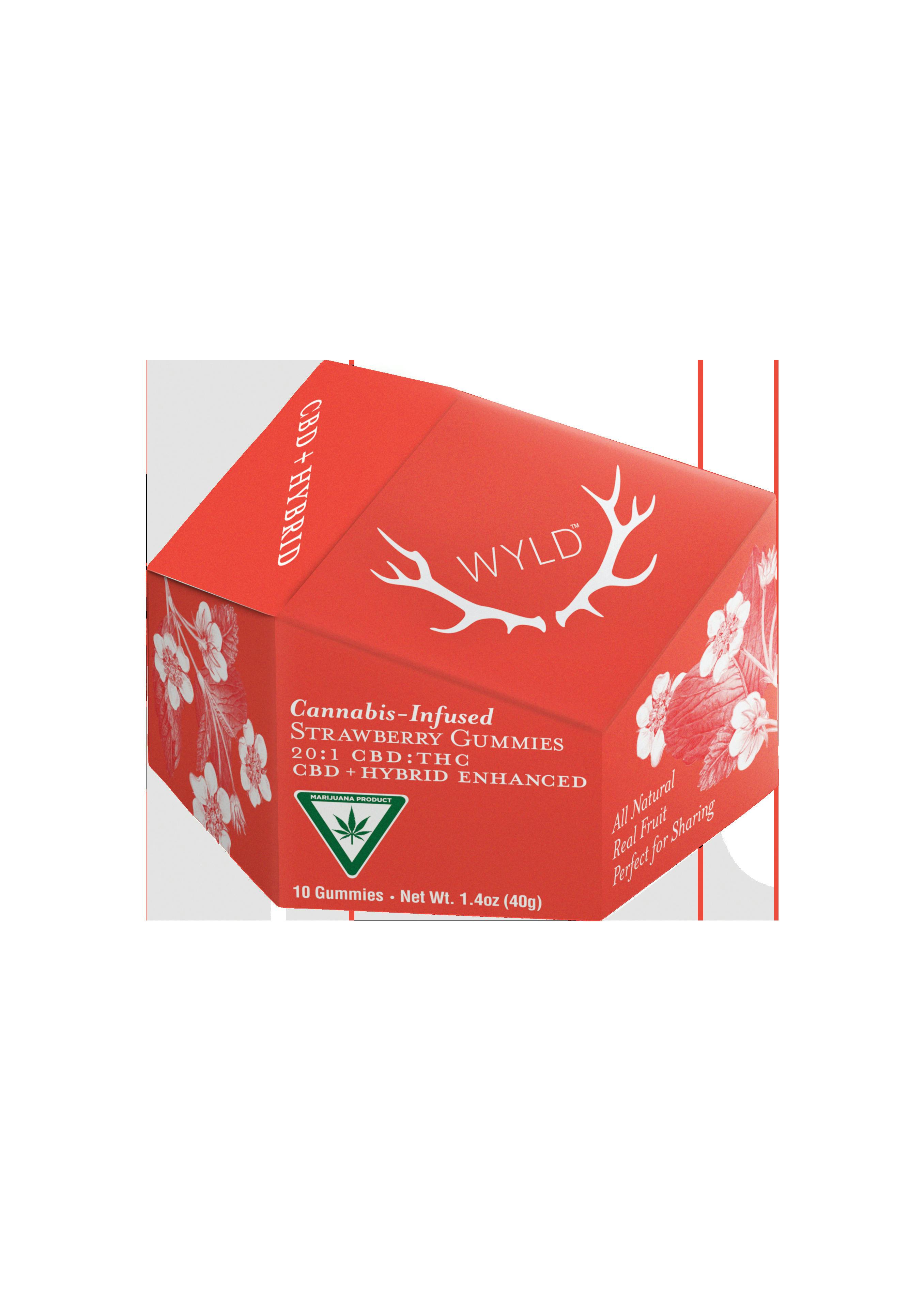 Wyld - Gummies - 10mg - 1:20 THC/CBD - Strawberry - Hybrid