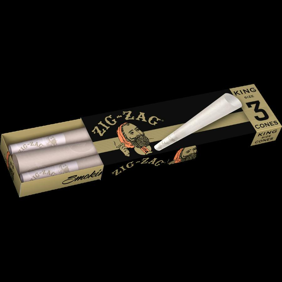 Zig Zag - Cones - Ultra Thin 3pk - King Size