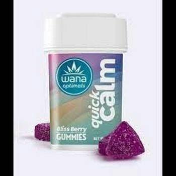 Wana - Gummies - 100mg - 10:10:1 CBG/CDB/THC - Quick Calm Bliss Berry