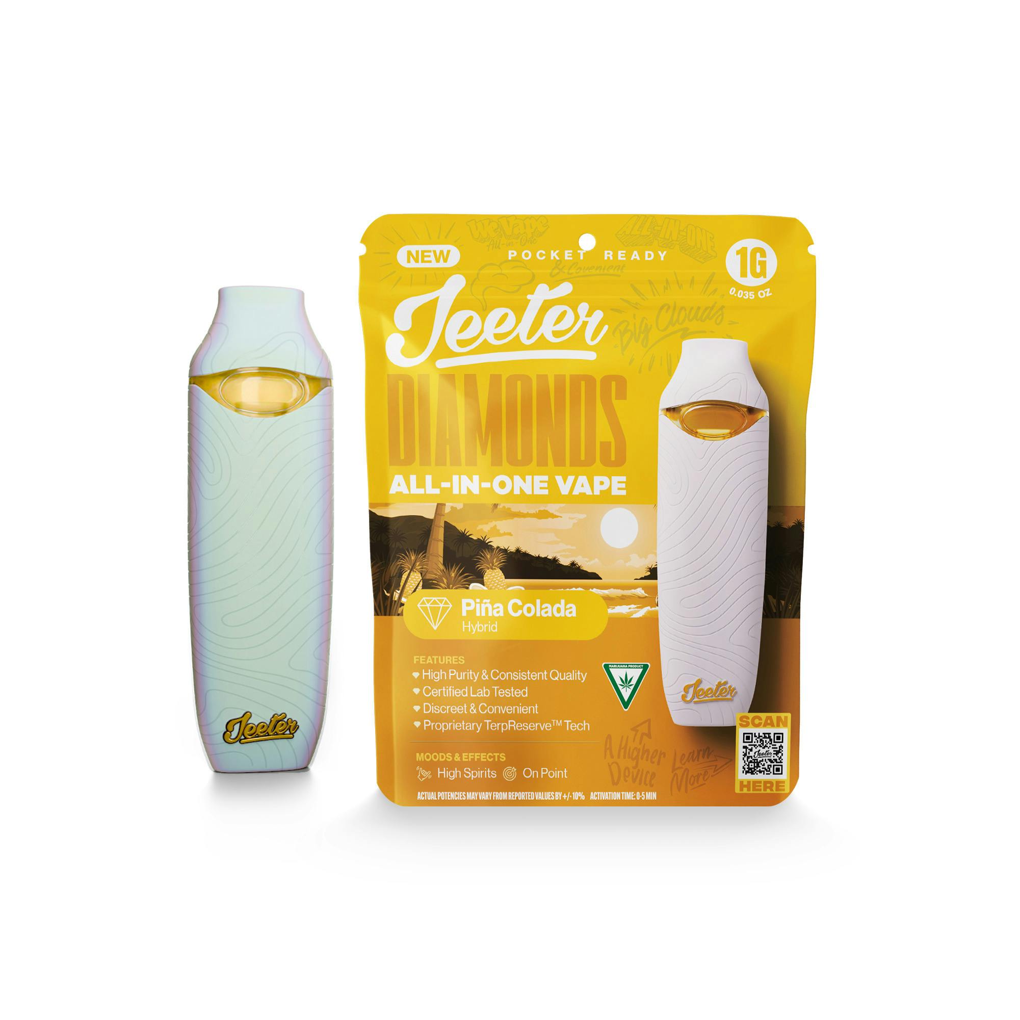 Jeeter - Disposable 1g - Pina Colada - Hybrid