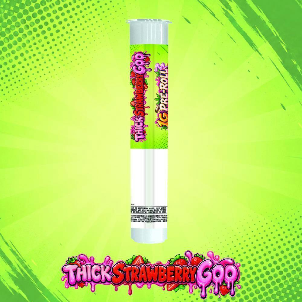 White Label - Pre-roll 1g - Thick Strawberry Goo
