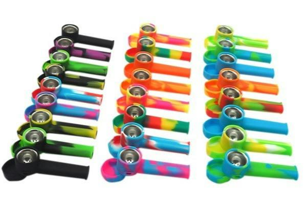 Silicone Pipe w/ Glass Bowl w/ Honeycomb Screen