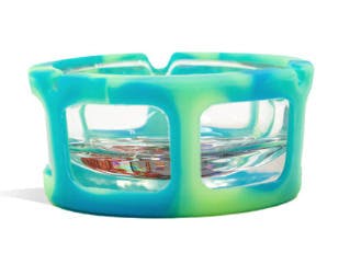 Glass Ashtray with Silicone Shell