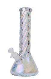 Human Grade - Twisted Iridescent Beaker 12"
