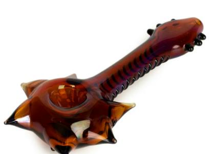 Red Eye Glass 6" Guitar Hand Pipe Multiple Colours
