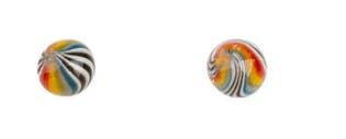 Red Eye Glass 6mm Wig Wag Terp Pearls 2packk