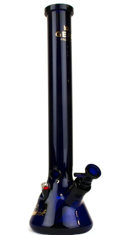 GEAR Premium 18" Tall 7mm Thick Blue Sidekick Beaker Tube W/Built In Lighter Holster