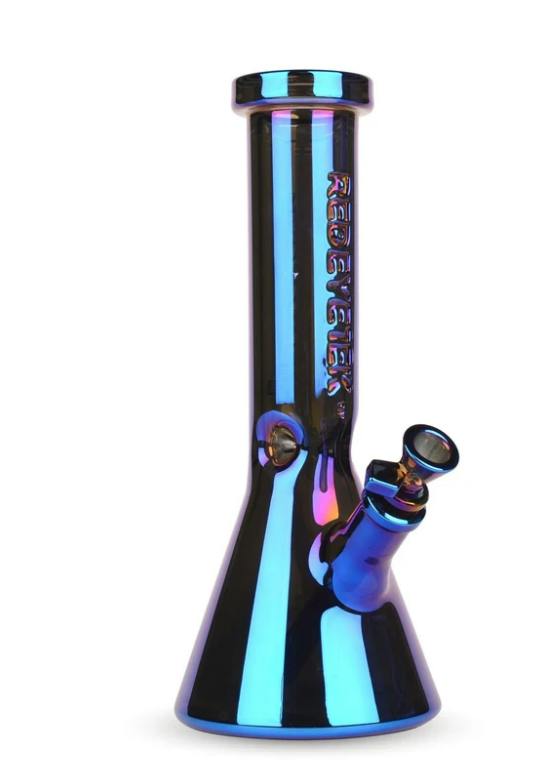 Red Eye Tek 12" Tall 7mm Thick Blue Metallic Terminator Finish Beaker Tube