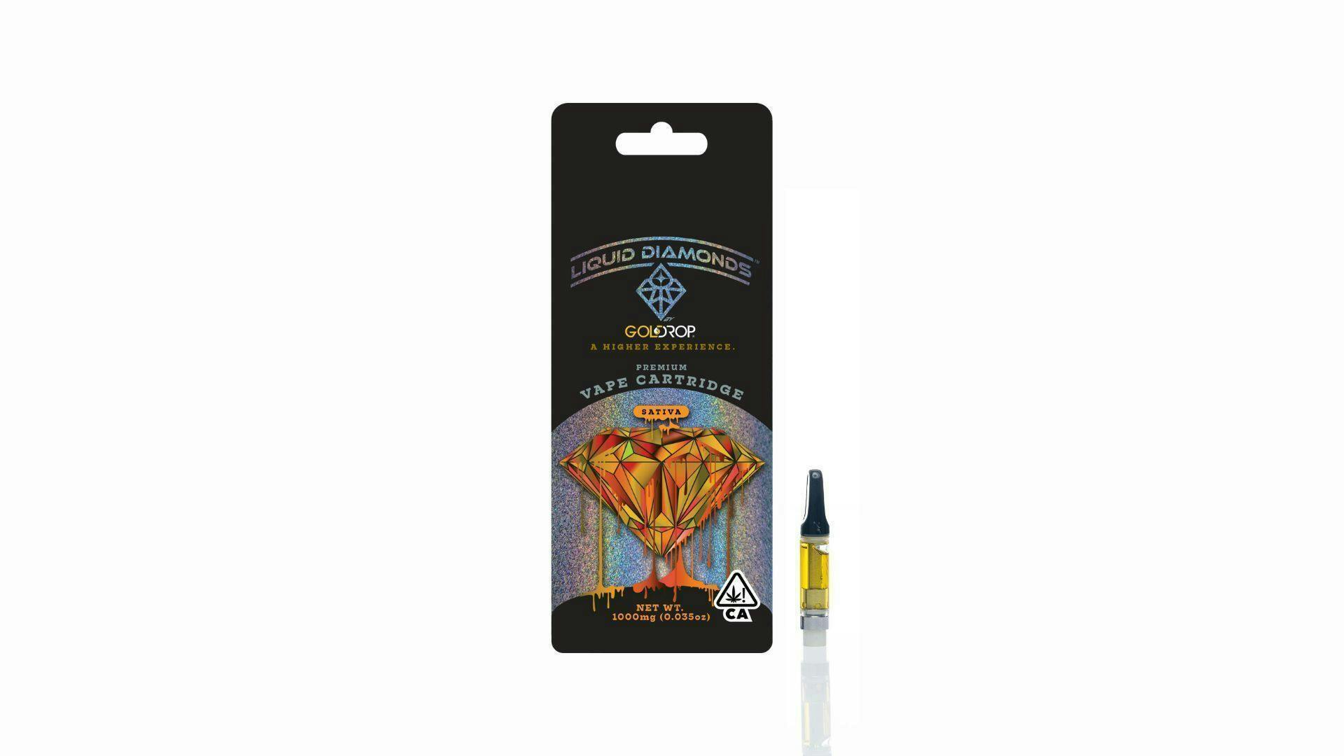 Gold Drop Sour Tangie Liquid Diamonds 1g Vape