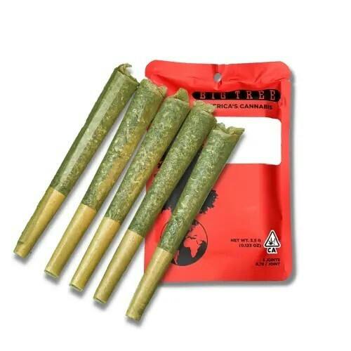 Big Tree Master Kush 1g Preroll 5pk