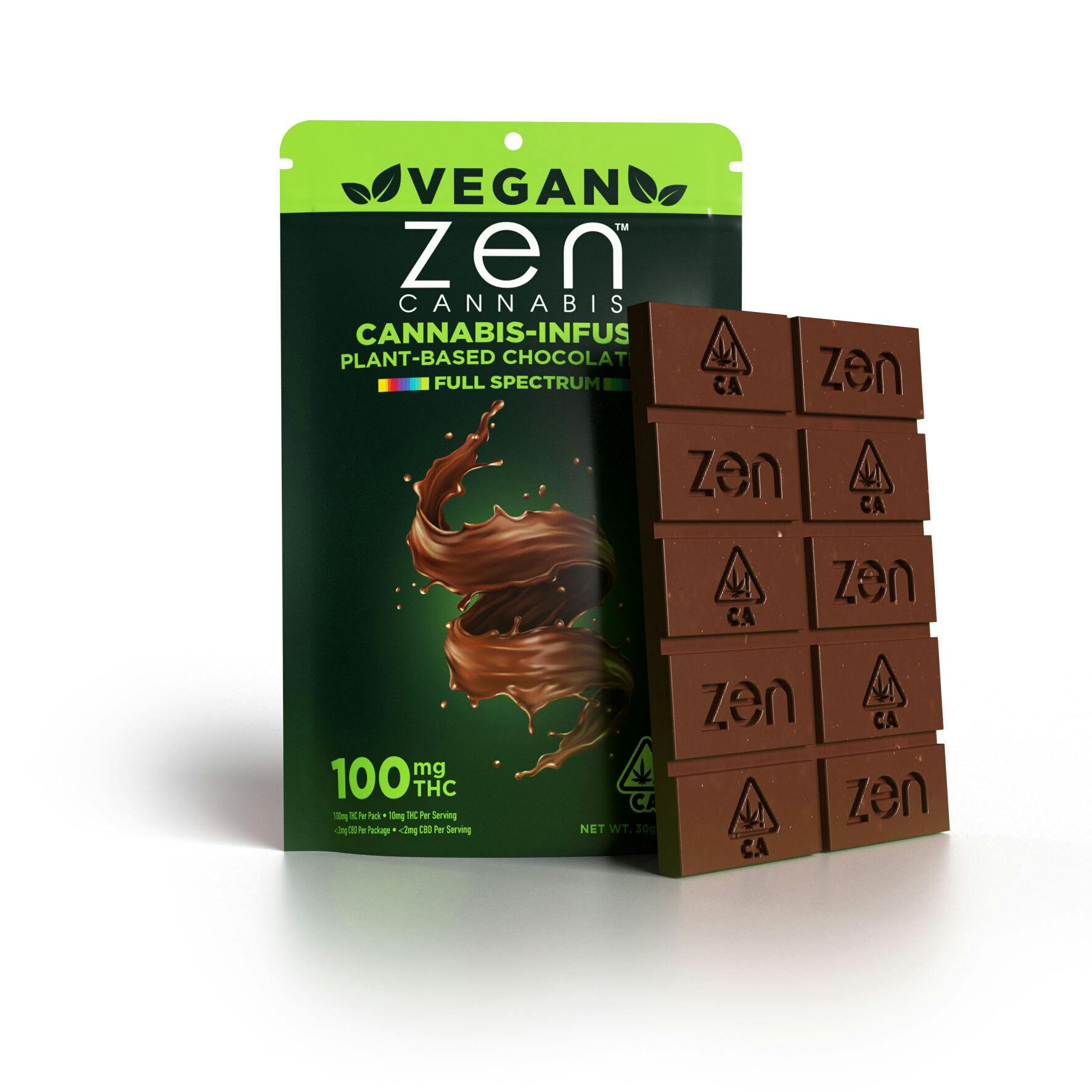 Zen Vegan Chocolate 100mg