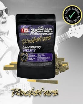Rockstars – 28g Pre Roll Pack – Grandaddy Purple