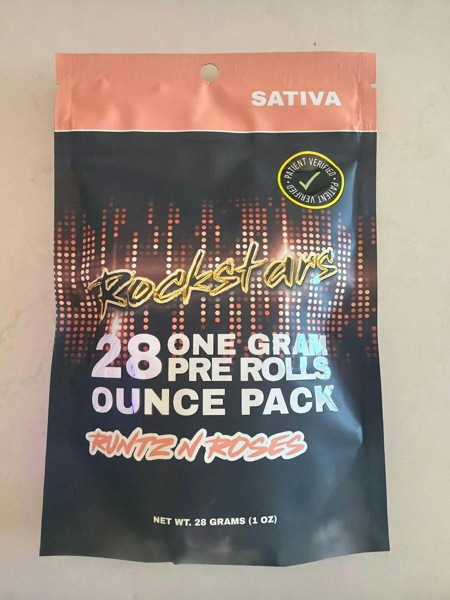 Rockstars - 28g Pre Roll Pack - Runtz N Roses - Sativa