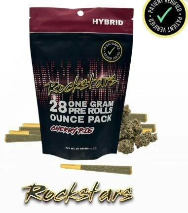 Rockstars - 28g Pre Roll Pack - Cherry Pie - Hybrid