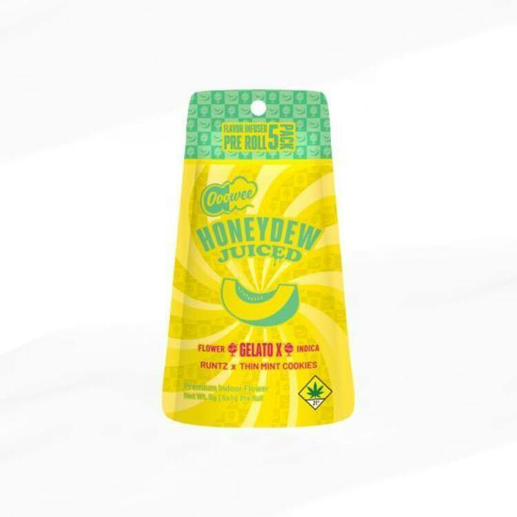 Ooowee - JUICED - Gelato X (Honeydew) Infused Joints 5pk