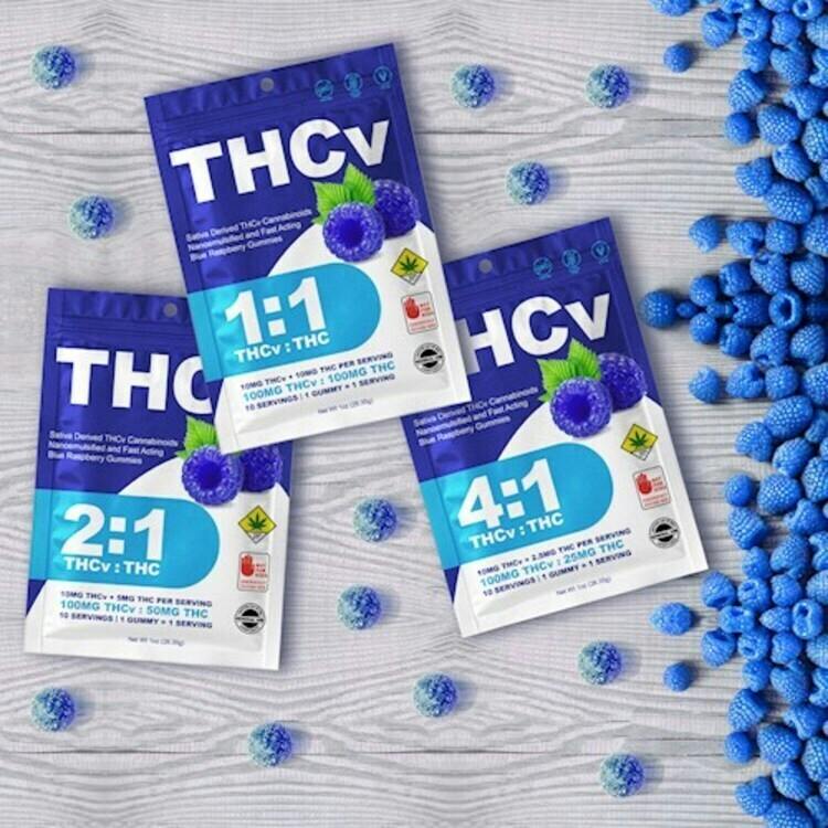 Active THCv - Blue Raspberry THCV 4:1 Gummies 10pk