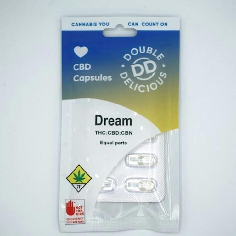 Double Delicious - Dream Capsules CBD:CBN:THC 10pk
