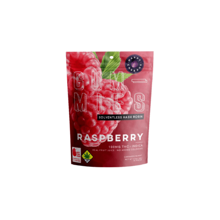 Happy Cabbage - Blox - Raspberry Indica Rosin Fruit Chew 10pk