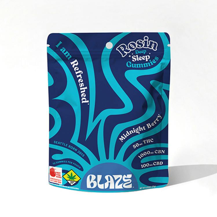 EH - BLAZE - CBN Midnight Berry Rosin Gummies 1000:100:50mg 10pk