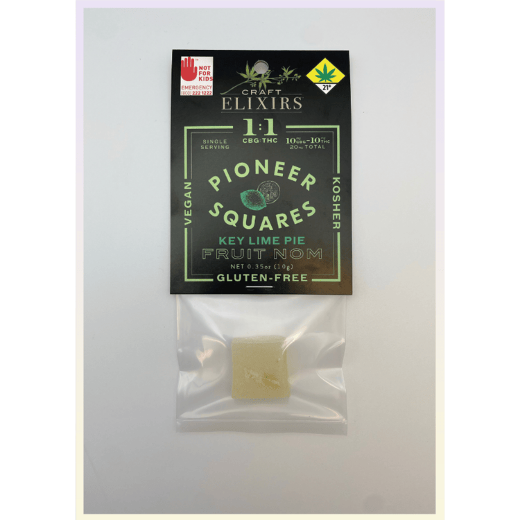 Craft Elixirs - Pioneer Squares - CBG 1:1 Key Lime Fruit Nom Single
