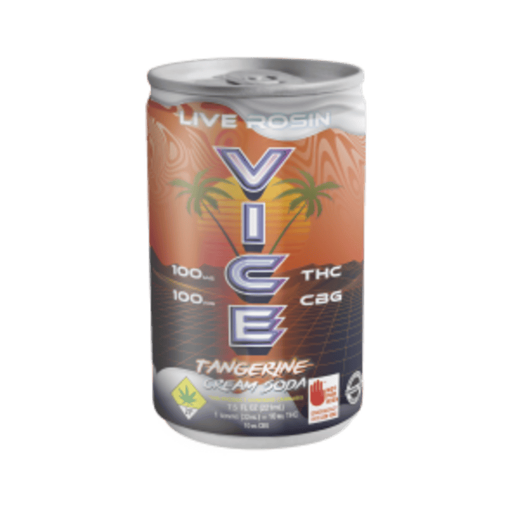 VICE - CBG Tangerine Cream Hash Rosin Soda 100:100mg Can 7.5oz