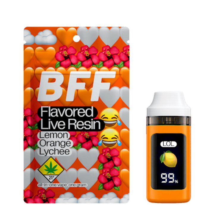 BFF - BAE - Lemon Orange Lychee (LOL) Flavored Live Resin All-in-One
